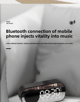Premium Multifunctional Mirror Bluetooth Speaker, Digital Clock, High Volume, Smart Portable Audio