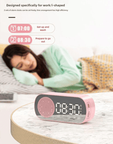 Premium Multifunctional Mirror Bluetooth Speaker, Digital Clock, High Volume, Smart Portable Audio