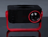 Portable Projector 200 ANSI Lumens Native 720P 1080P 4K Support WiFi Bluetooth Auto Keystone