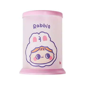 Cartoon Folding Pen Holder DIY Stationery Organizer for Kids Office Decor Blue