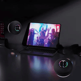 IPX4 Waterproof Mini LED Bathroom Speaker, USB Charging, 5.0 Surround Sound