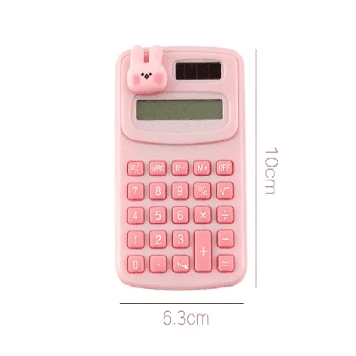 Cartoon Cute Mini Basic Calculator Portable Office Student Computer