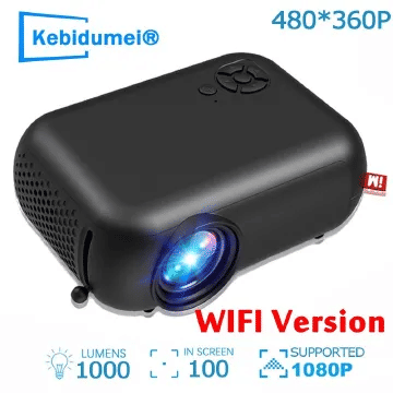 Native 1080P Portable Projector 2999-4999 Lm WiFi Bluetooth Auto Focus