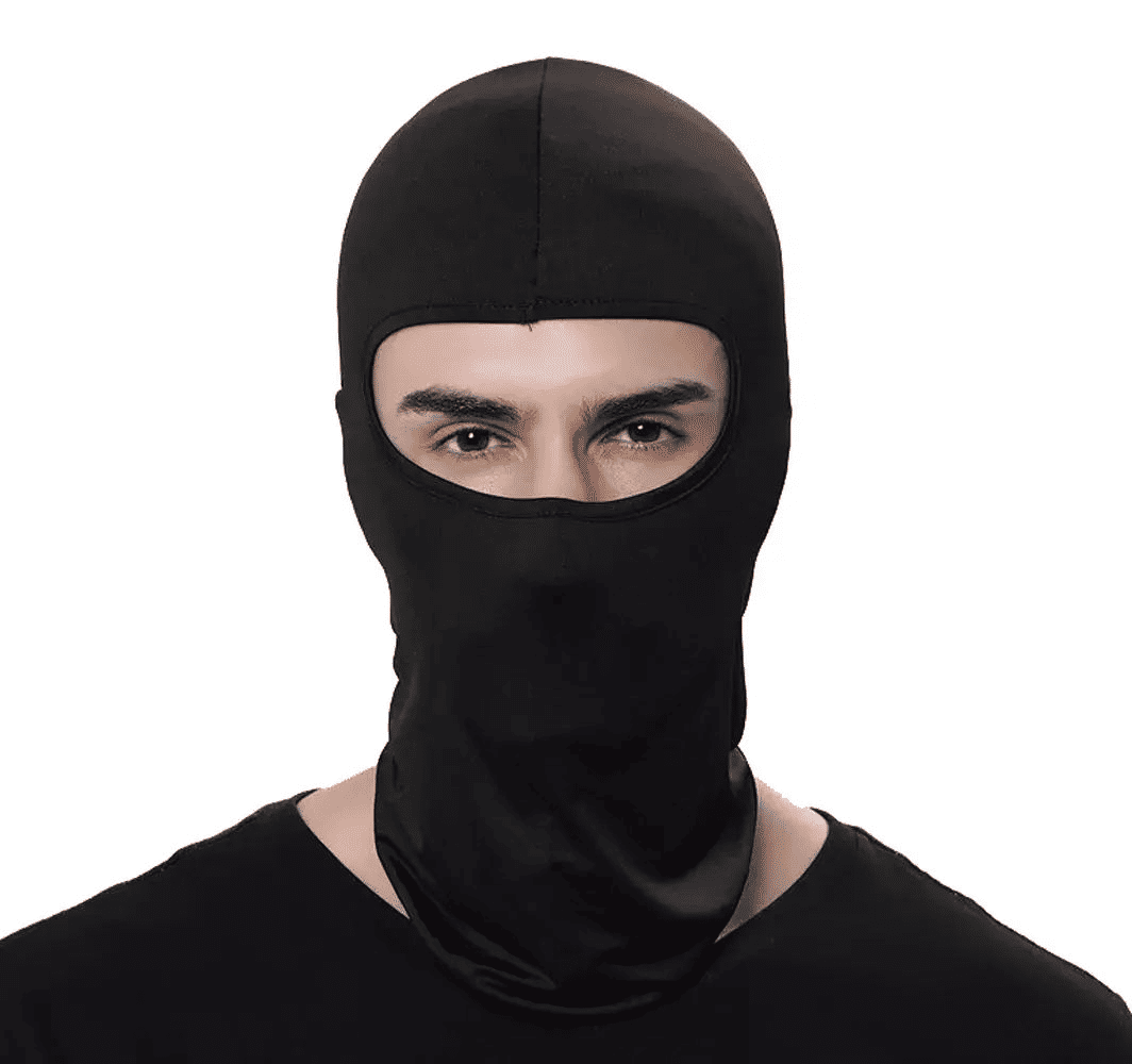 Tactical Full Face Mask Motorcycle Cycling Balaclava UV Protection Black