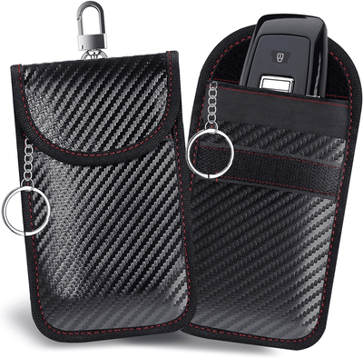 Faraday Pouch Key Fob Protector RFID Signal Blocking Carbon Fiber