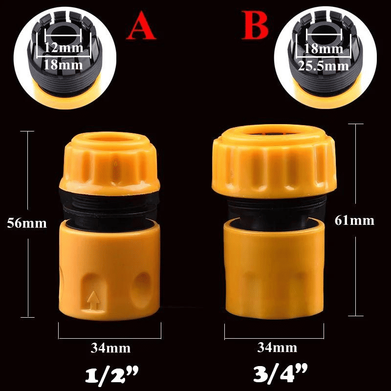 Tap to Hose Pipe Connector for Car Washing Machine 1/2in 3/4in