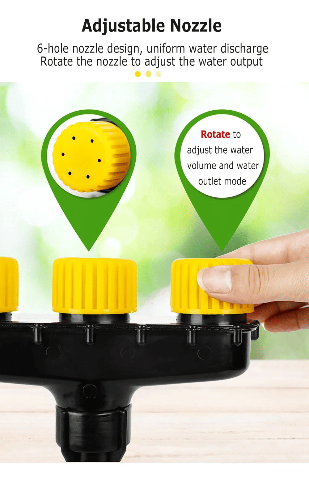 Generic 4-Head Agriculture Atomizer Nozzles Sprayer Home Garden Lawn