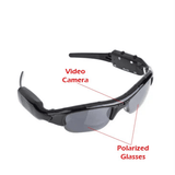 Spy Glasses Hidden Camera Polarized Sunglasses Detective Video Recorder Black