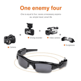 Spy Glasses Hidden Camera Polarized Sunglasses Detective Video Recorder Black