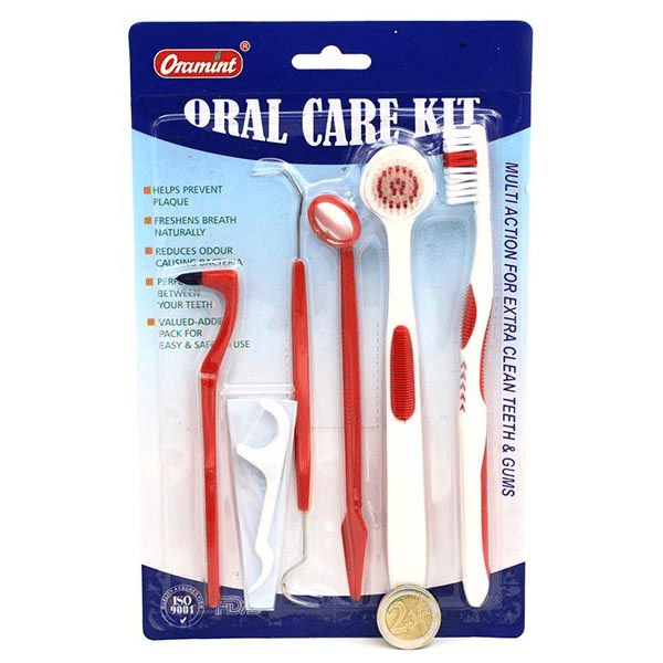 Generic 6 Piece Oral Care Dental Hygiene Kit Multicoloured