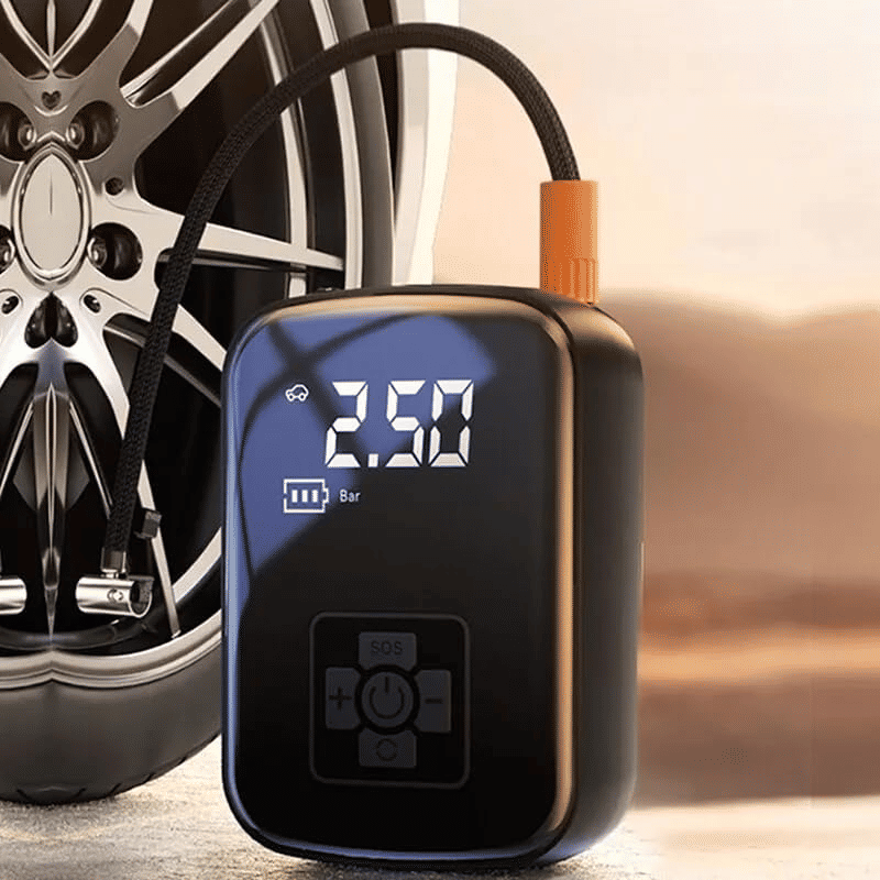 Generic Portable Wireless Electric Car Tire Inflator Pump LED Display
