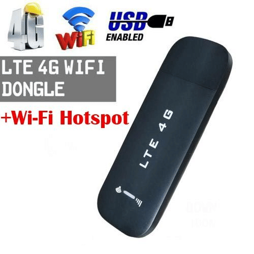 LTE 4G USB Modem 150Mbps Portable WiFi Hotspot Black