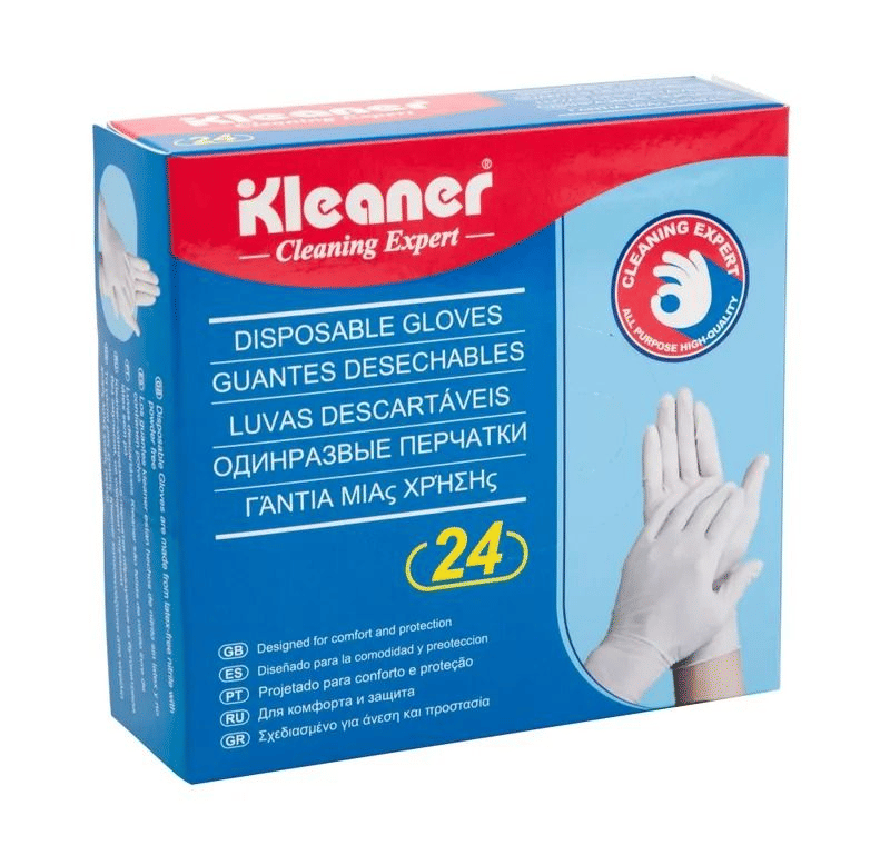 Kleaner GSH005 Universal Nitrile Gloves 24 Pieces White
