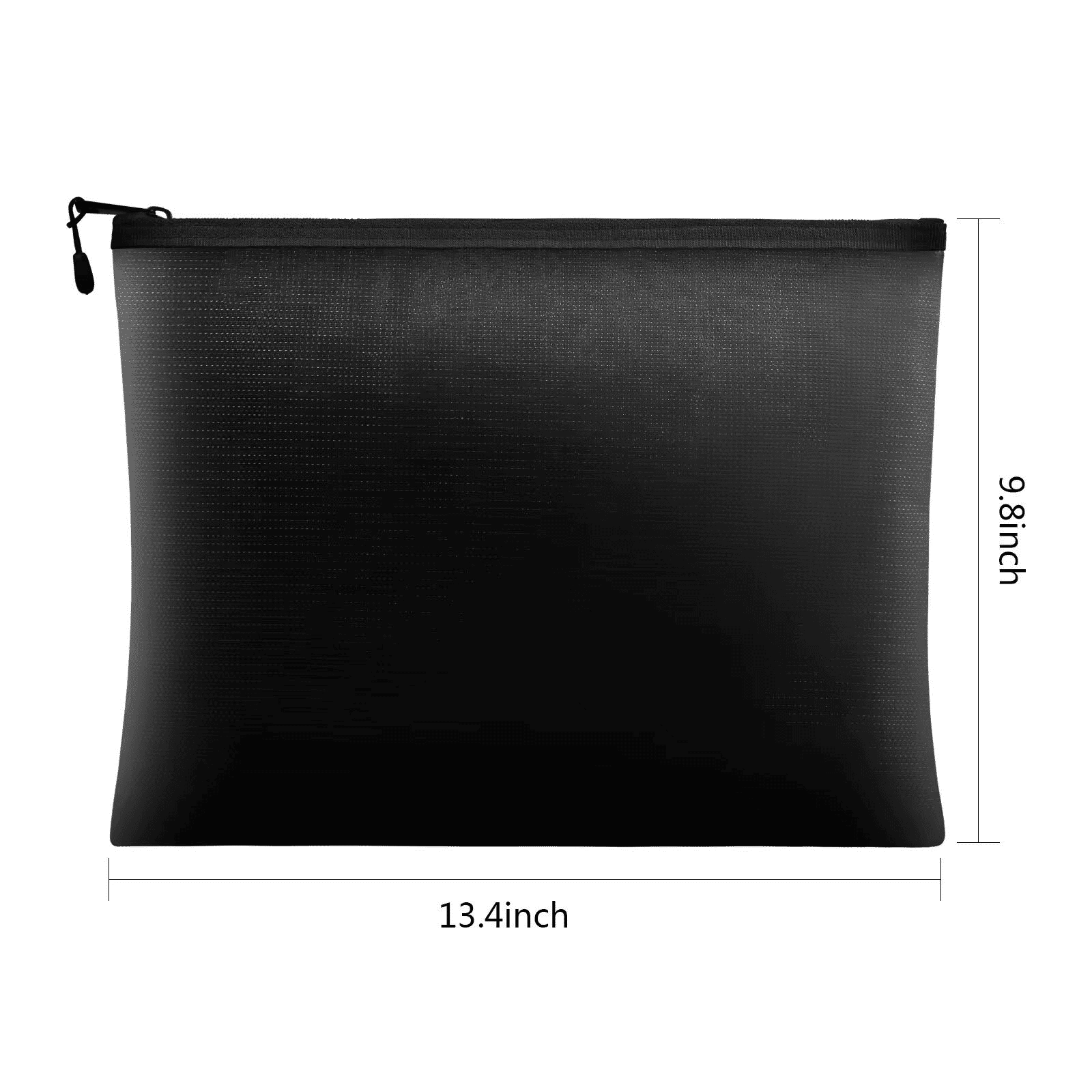 Fireproof & Waterproof A4 Document Storage Bag Fiberglass Pouch Black