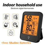 Generic Digital Thermometer Hygrometer Temperature Humidity Meter Black