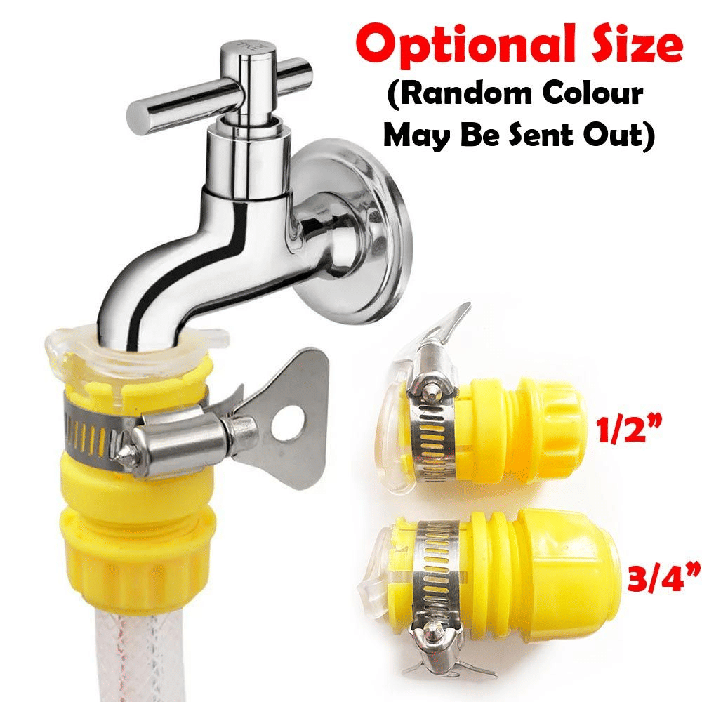 Generic Universal Tap to Hose Pipe Water Connector 1/2 3/4 Inch