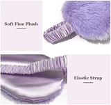 Plush Satin Sleep Eye Mask Breathable Blackout Purple
