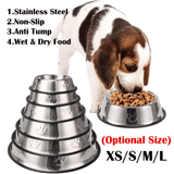 Generic Stainless Steel Non-Slip Pet Feeding Bowl Silver