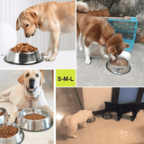 Generic Stainless Steel Non-Slip Pet Feeding Bowl Silver