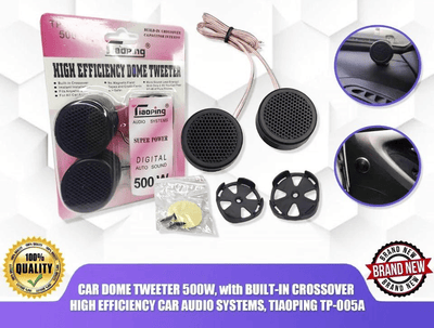 Car Dome Tweeter 500W with Built-in Crossover TP-005A