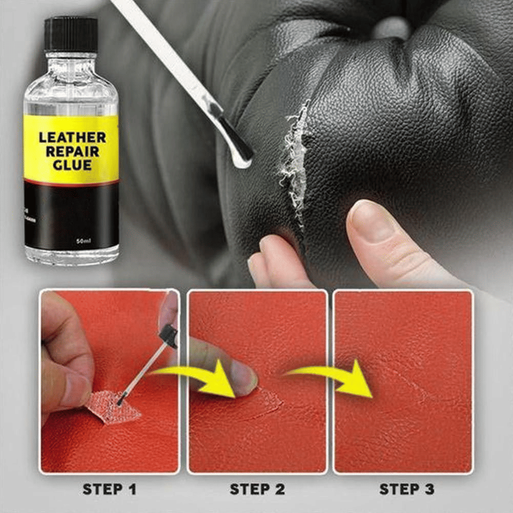 Strong Leather Repair Glue Liquid 50ml Clear Adhesive