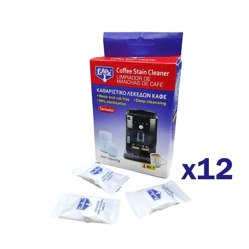 Generic Coffee Machine Descaling Effervescent Cleaning Tablets 12 Pack