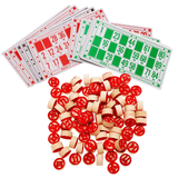 Classic Vintage Bingo Board Game with 90 Number Chips
