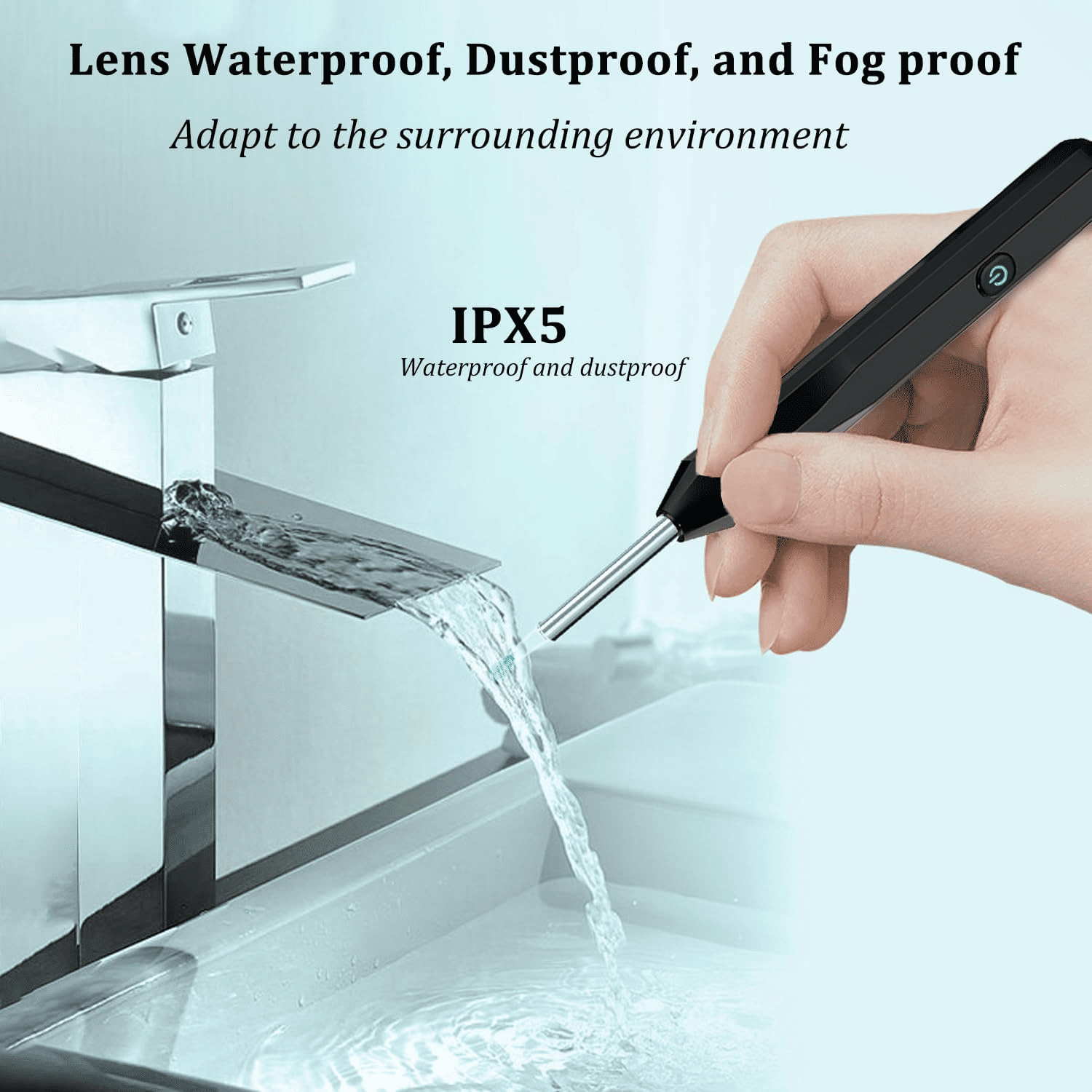 NE6 Wireless Earwax Removal Tool HD Camera Device Black