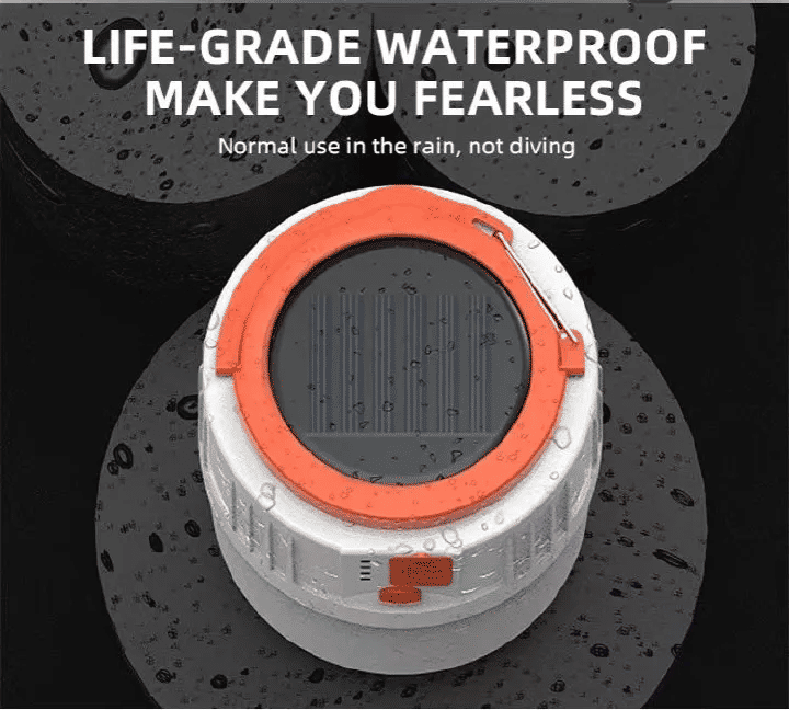 Solar Camping Light LED USB Rechargeable Portable Emergency Lantern