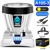 Powerful LED USB Rechargeable Headlight for Outdoor Night Fishing Camping Running