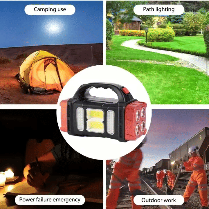 Multi Function LED Portable Lamp Emergency Outdoor Camping Flashlight