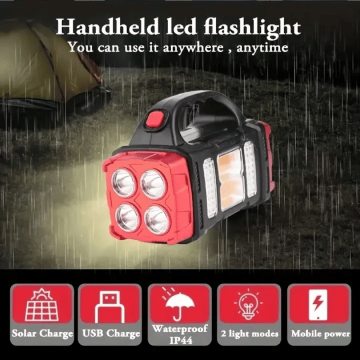 Multi Function LED Portable Lamp Emergency Outdoor Camping Flashlight