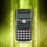 Scientific Calculator 240 Functions 2-Line LCD Display Portable Student Math Tool Black