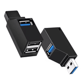 High-Speed USB 3.0 Hub Adapter Mini 3-Port Splitter for PC Laptop