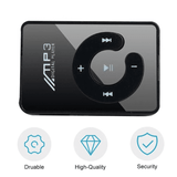 Compact Mirror Clip MP3 Player, Portable Hi-Fi Audio, SD/TF Card Support