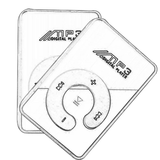 Compact Mirror Clip MP3 Player, Portable Hi-Fi Audio, SD/TF Card Support