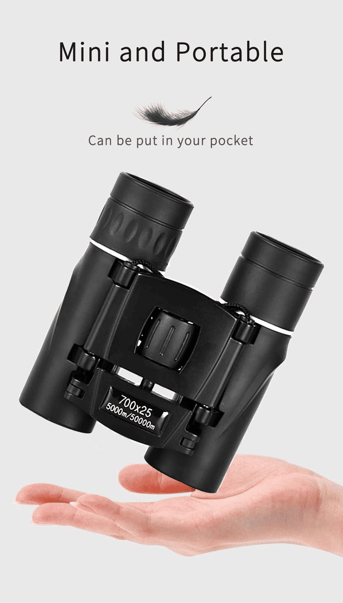700x25 HD Zoom Powerful Long Range BAK4 FMC Folding Binoculars