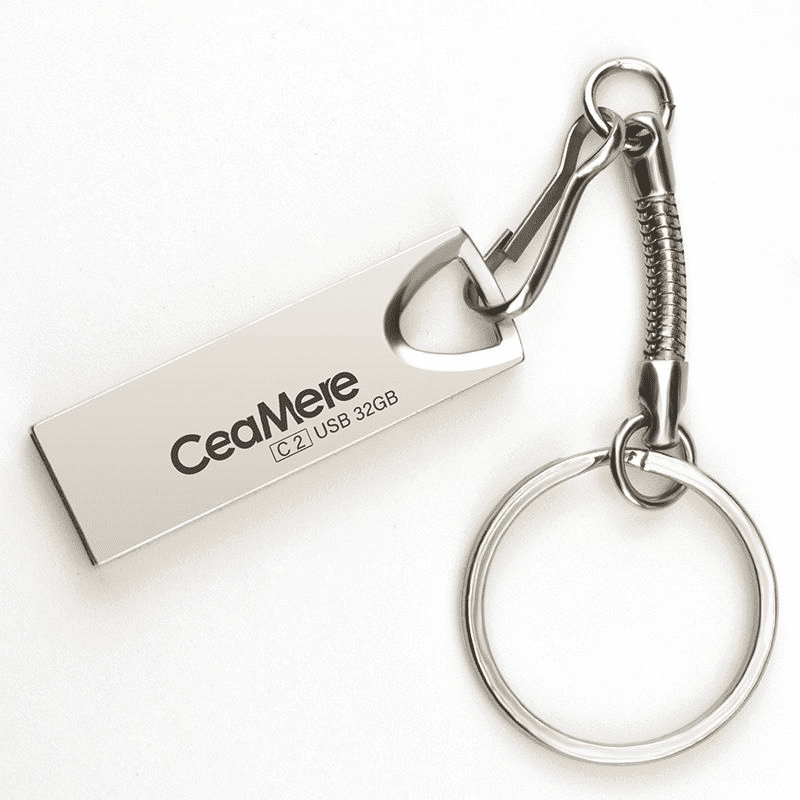 Premium Metal USB Flash Drive: High-Speed 2.0 Data Storage Disk, 16GB 32GB 64GB
