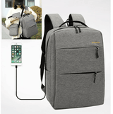 3-Piece Men's Anti-Theft USB Laptop Backpack Set, School Bookbag & Travel Bag