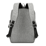 3-Piece Men's Anti-Theft USB Laptop Backpack Set, School Bookbag & Travel Bag
