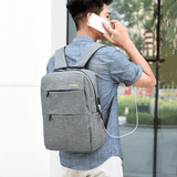 3-Piece Men's Anti-Theft USB Laptop Backpack Set, School Bookbag & Travel Bag