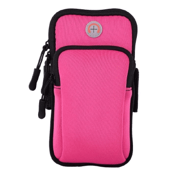 Universal 6.5in Waterproof Sport Armband Bag Running Gym Arm Band Mobile Phone Case Cover Holder for iPhone Samsung Xiaomi Black