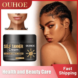 Self Tanning Cream Sunless Bronzer Long Lasting Brown Sun Face & Skin Tanner Suntan Moisturizer 120g