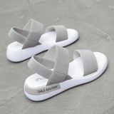 ASSKLO Women's Soft Sole Elastic Band Sport Sandals - Korean Style