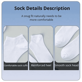 10 Pairs Unisex No-Show Ankle Socks: Breathable, Anti-Odor Comfort Fit