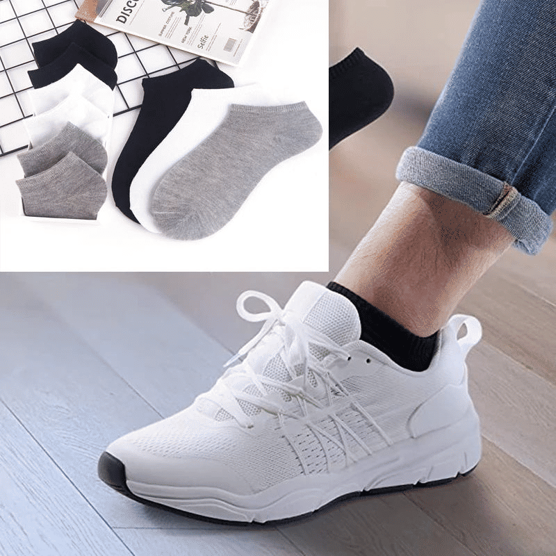 10 Pairs Unisex No-Show Ankle Socks: Breathable, Anti-Odor Comfort Fit