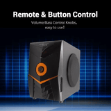 Vitron 2.1CH Multimedia Bluetooth Woofer 5000W Home Audio System Remote