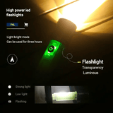 Multicolor LED Flashlight Rechargeable Camping Lantern with Magnetic Base