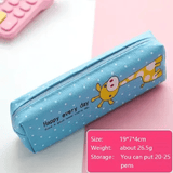 Large Capacity Cute Pen Bag Pouch PU Leather Durable Case for Students Multi
