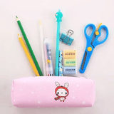 Large Capacity Cute Pen Bag Pouch PU Leather Durable Case for Students Multi